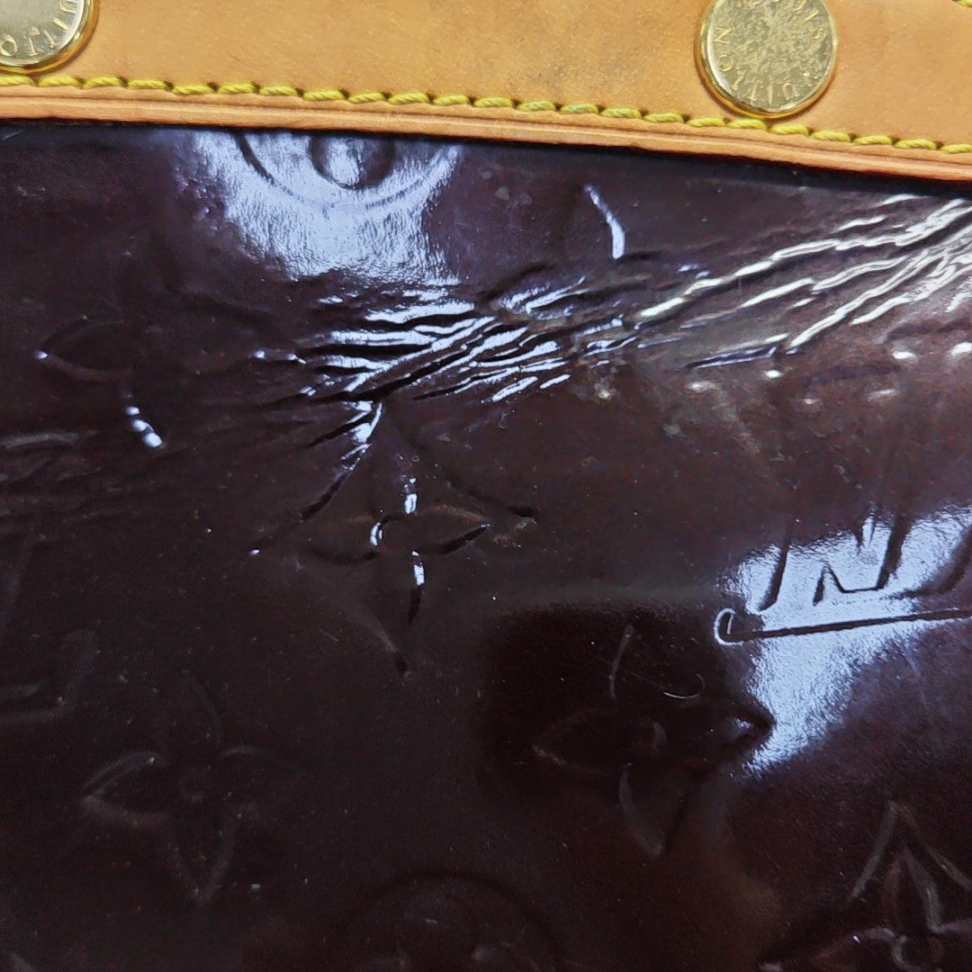 BREA MM Monogram Patent Leather Red