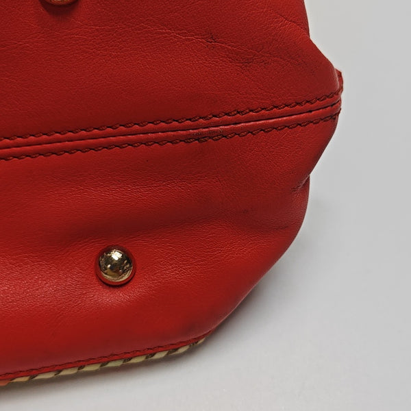 Calfskin Top Handle Bag Multicolor