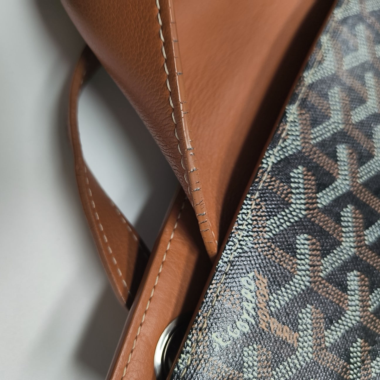 Rouette PM Coated Canvas Brown