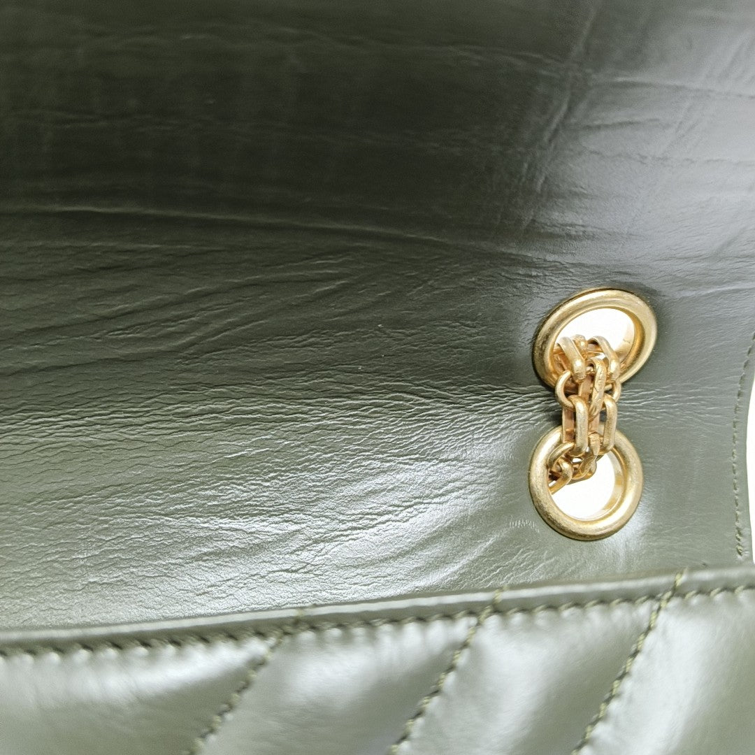 2.55 224 (mini) Chevron Calfskin Green