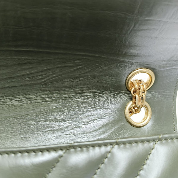 2.55 224 (mini) Chevron Calfskin Green