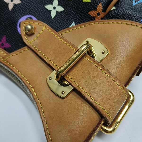 GRETA Monogram Coated Canvas Black