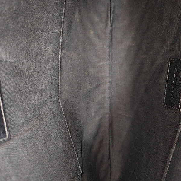 MONOGRAM Chevron Calfskin Black