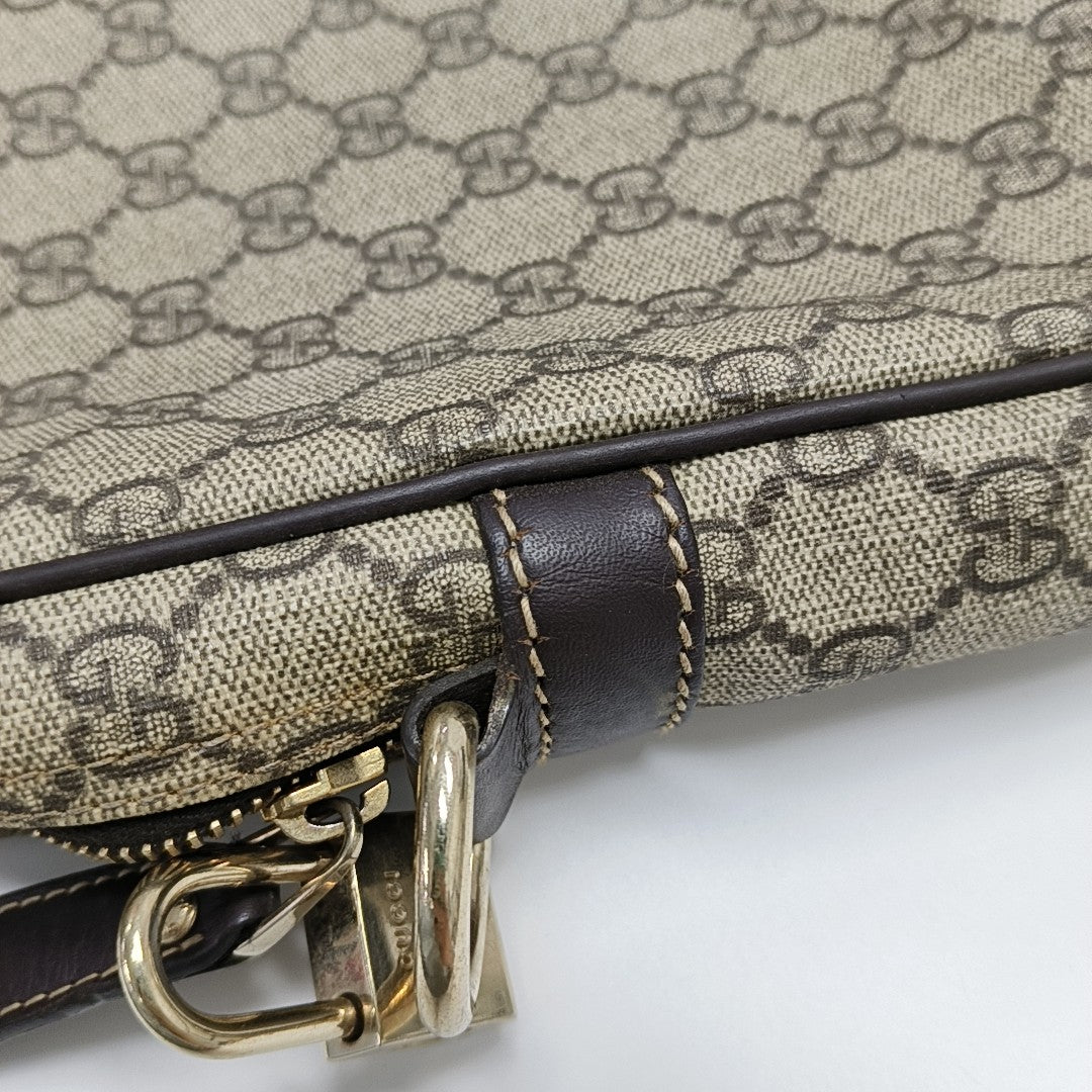 Monogram Coated Canvas Top Handle Bag Beige