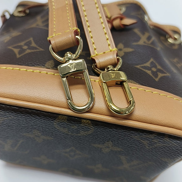 NOÉ Nano Monogram Coated Canvas Brown