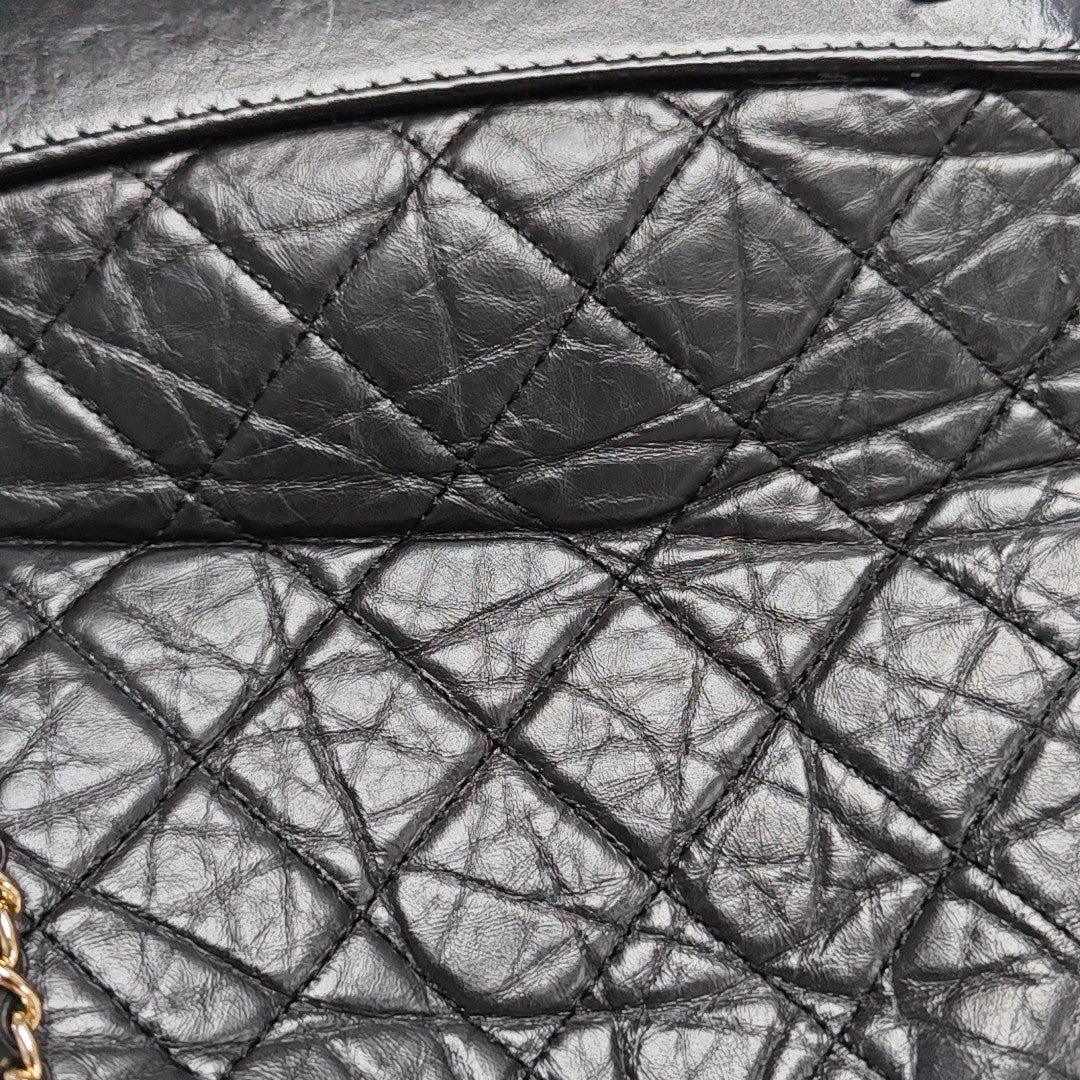 GABRIELLE Small Quilted Calfskin Black
