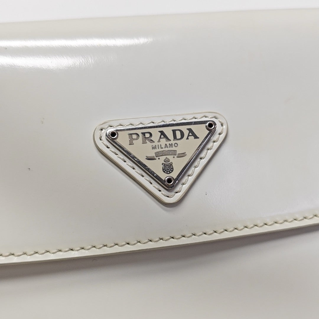 Cleo Saffiano Calfskin White