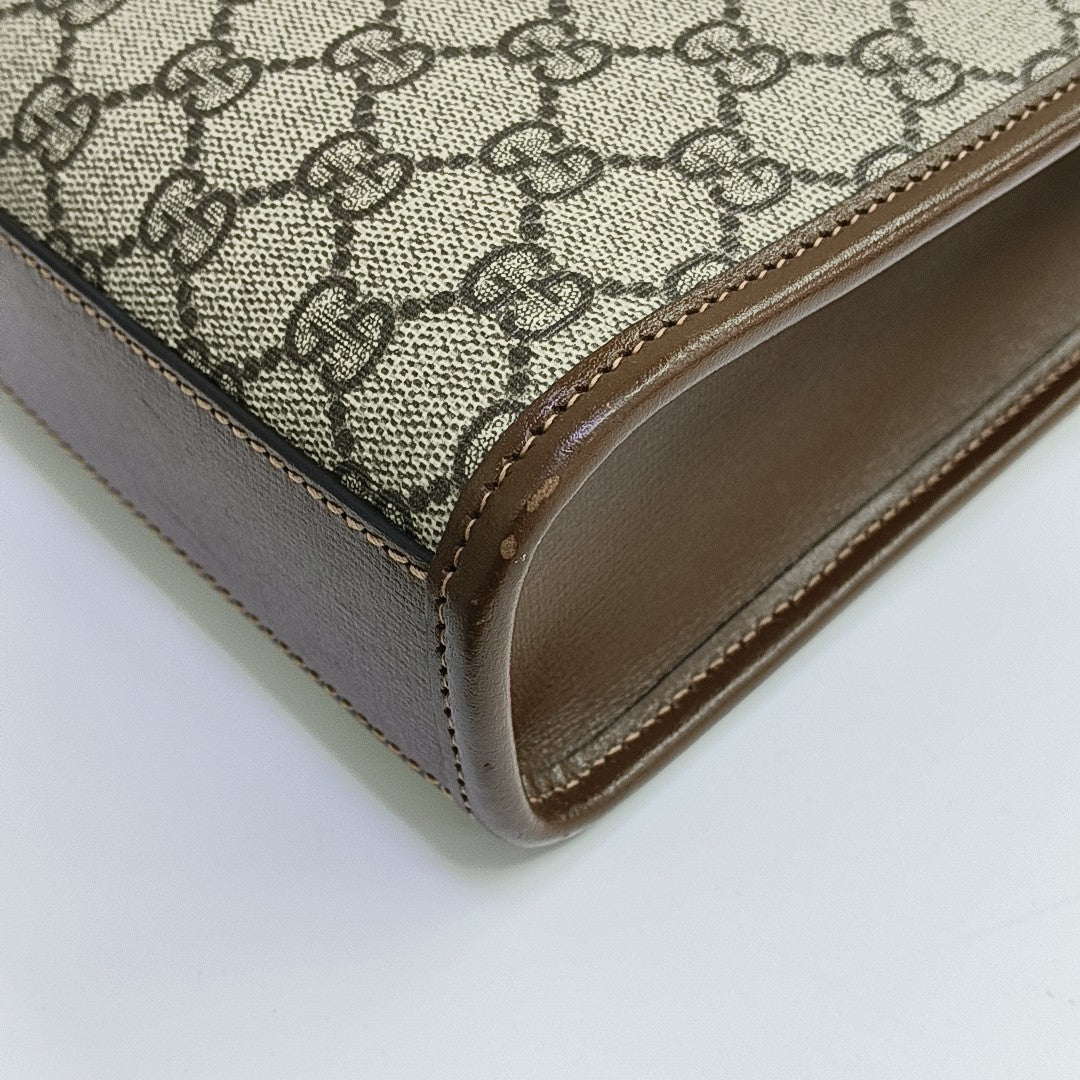 Retro Mini Monogram Coated Canvas Beige