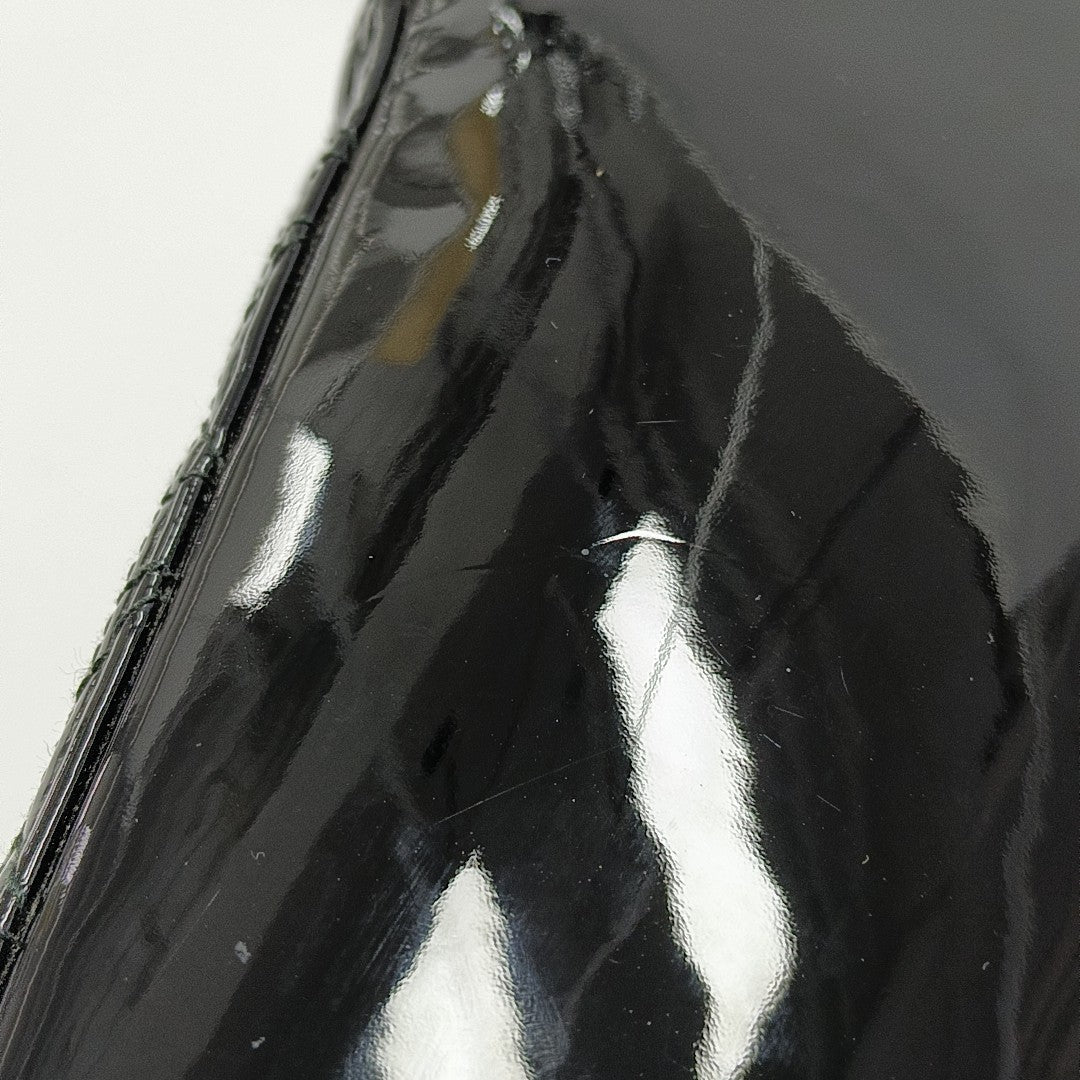 Lady Dior Medium Cannage Patent Leather Black