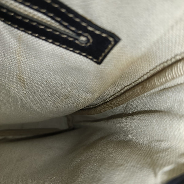 Monogram Coated Canvas Shoulder Bag Beige