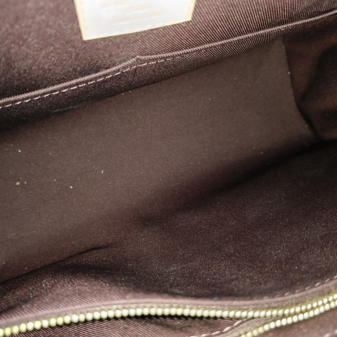 CLUNY MM Monogram Coated Canvas Brown