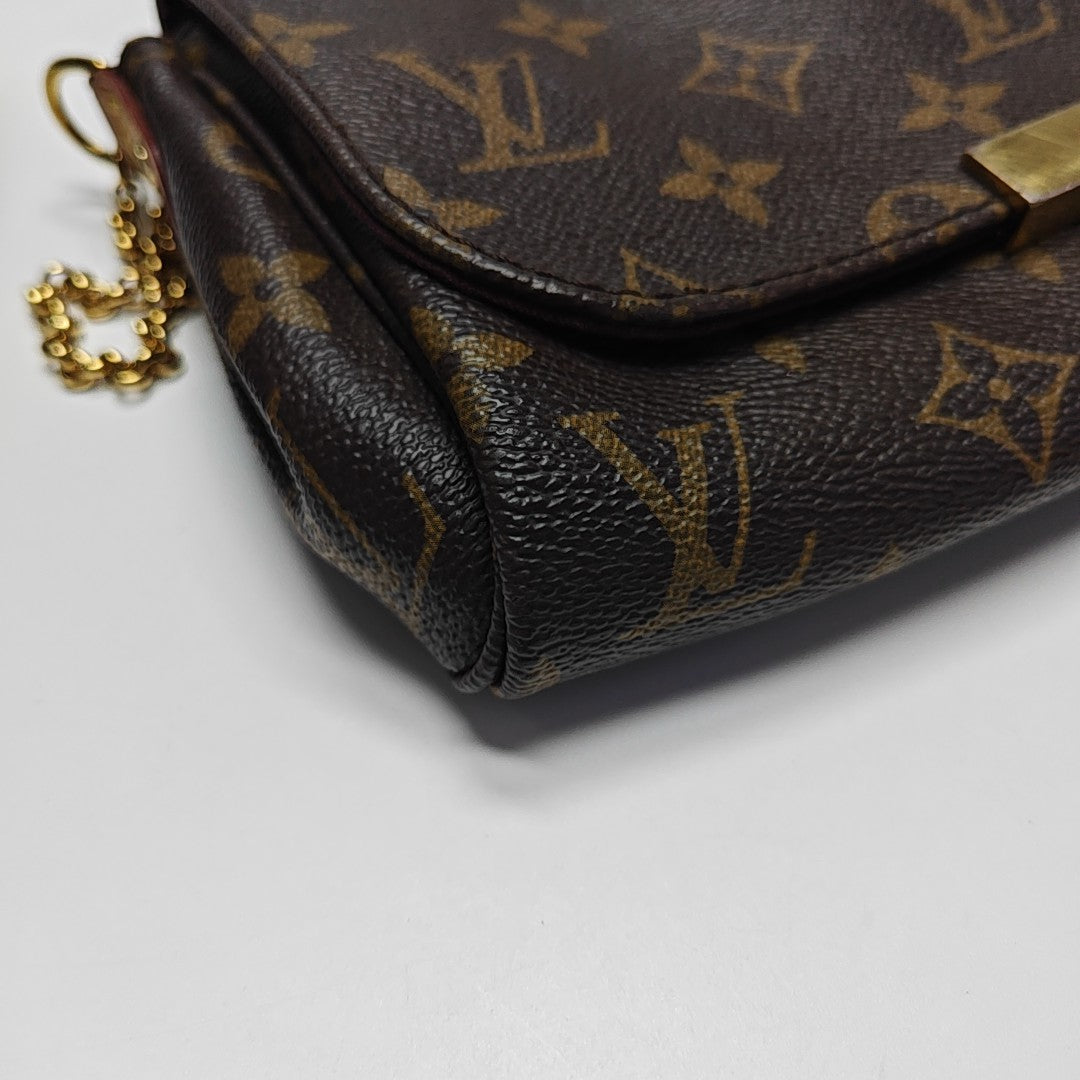 FAVORITE PM Monogram Coated Canvas Brown