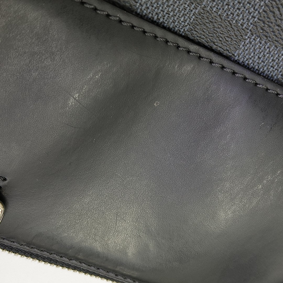 PORTE-DOCUMENTS Damier Coated Canvas Blue