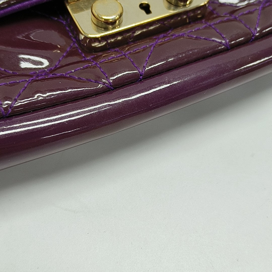 New Lock Cannage Calfskin Purple