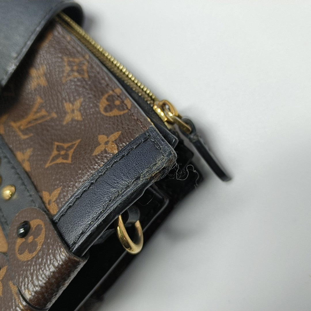 TRUNK Monogram Coated Canvas Brown