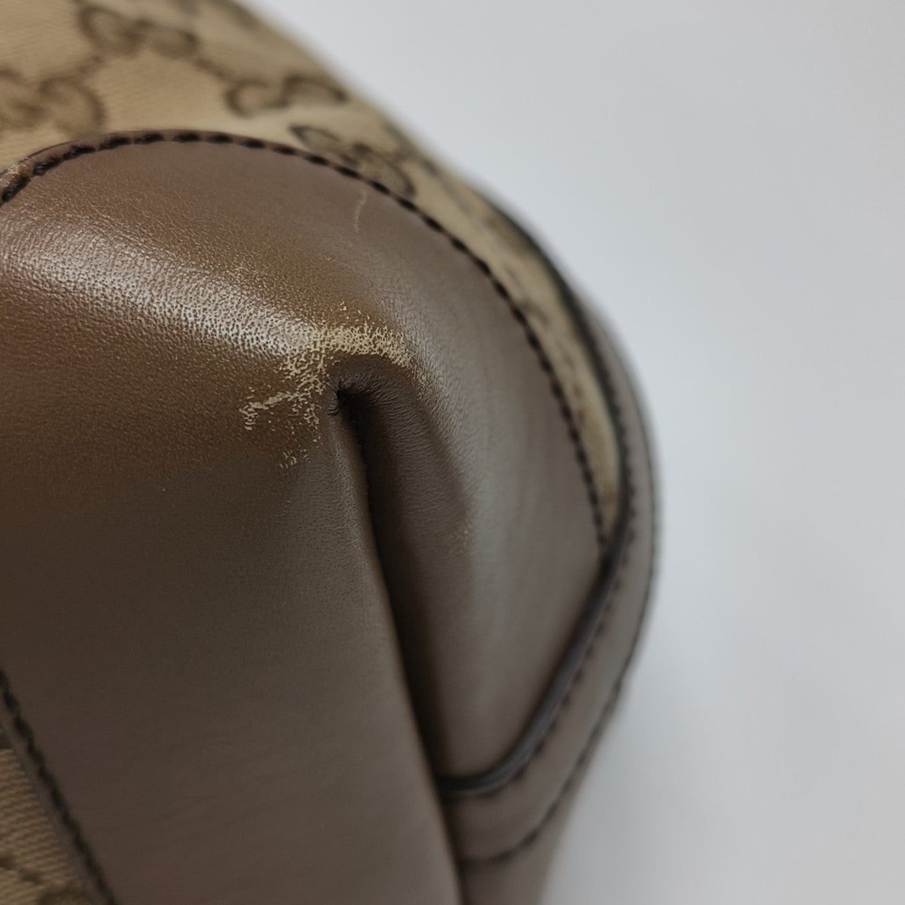 Monogram Canvas Tote Bag Brown