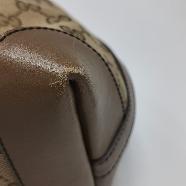 Monogram Canvas Tote Bag Brown