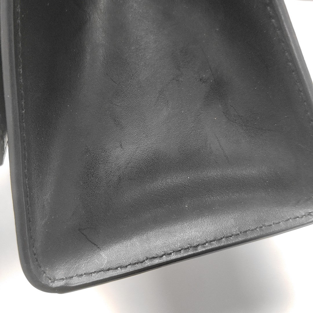 Hourglass S Calfskin Black