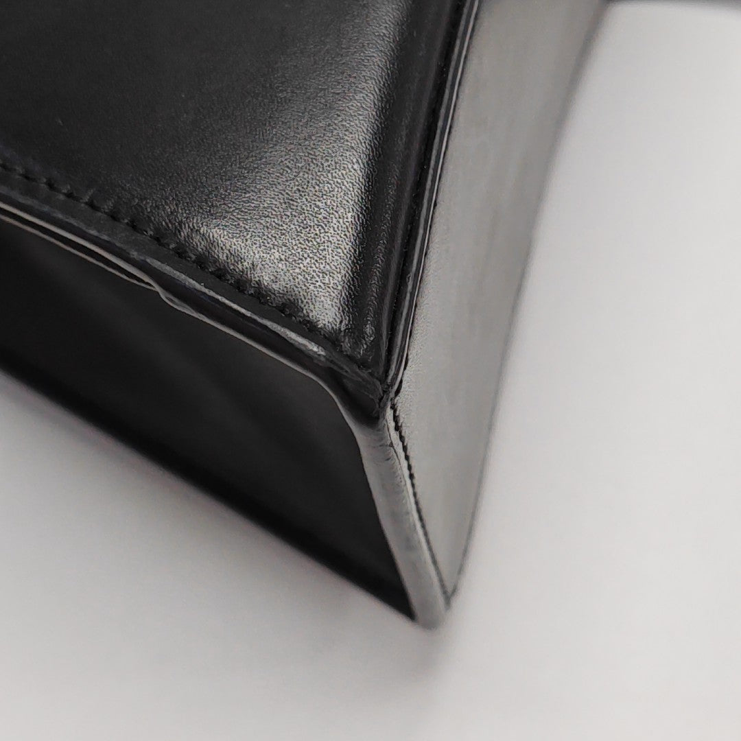Hourglass Small Calfskin Black