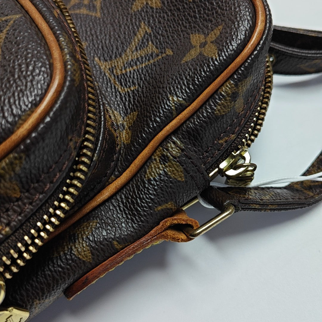 AMAZON Monogram Coated Canvas Brown