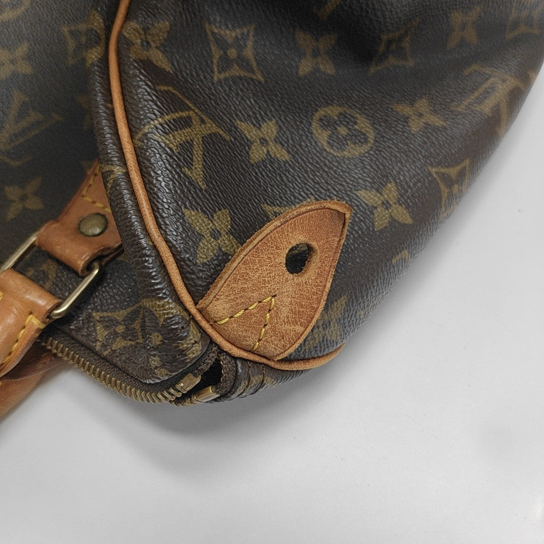 SPEEDY 25 Monogram Coated Canvas Brown