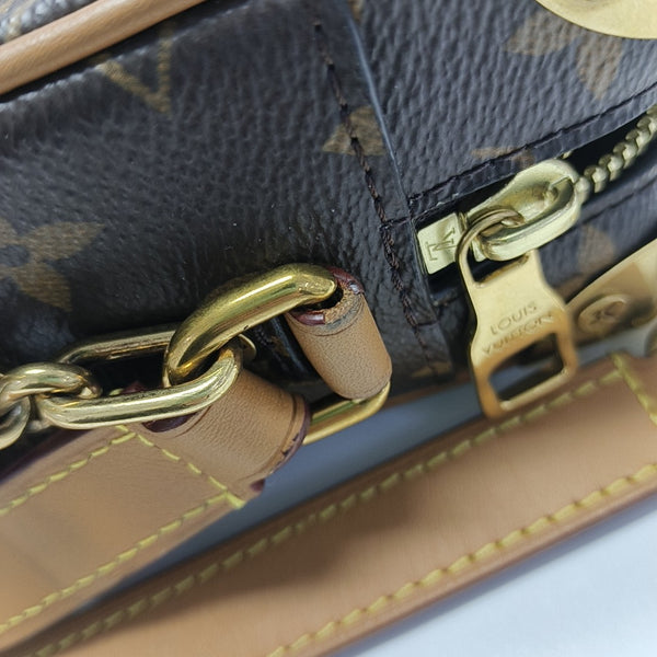 SOFT TRUNK Mini Monogram Coated Canvas Brown