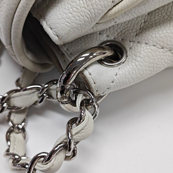 Quilted Grained Calfskin White