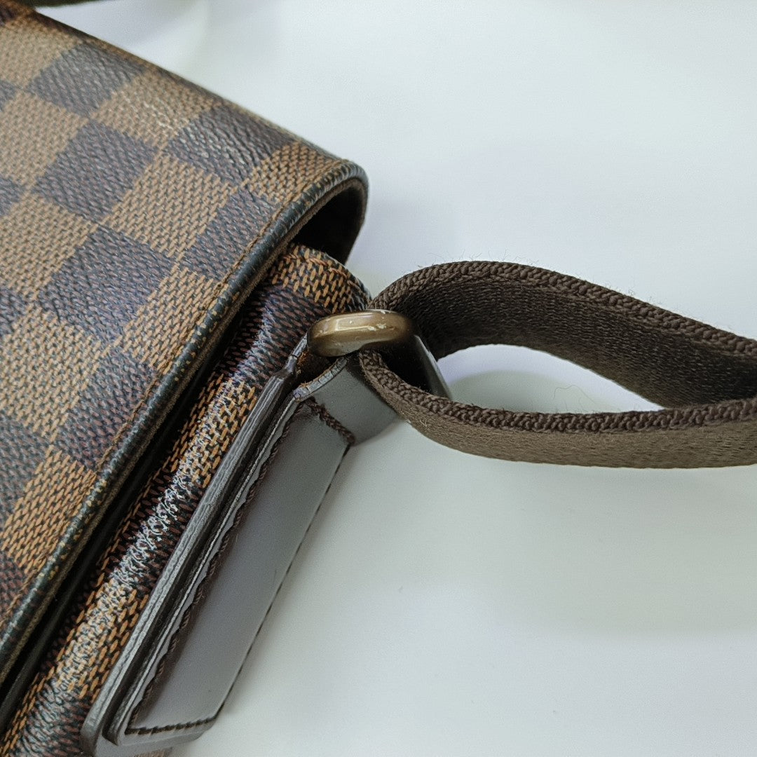 BROOKLYN Damier Ebene Coated Canvas Brown