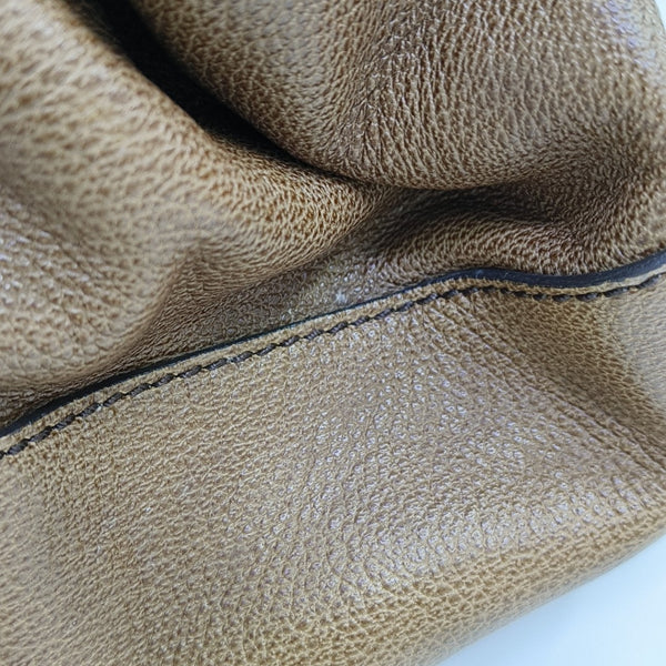 Calfskin Shoulder Bag Brown