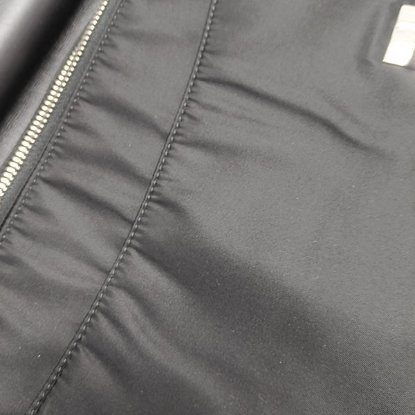 Nylon Top Handle Bag Black