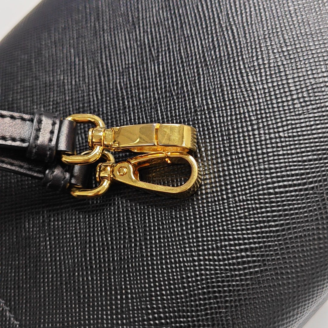 Panier Small Saffiano Calfskin Black