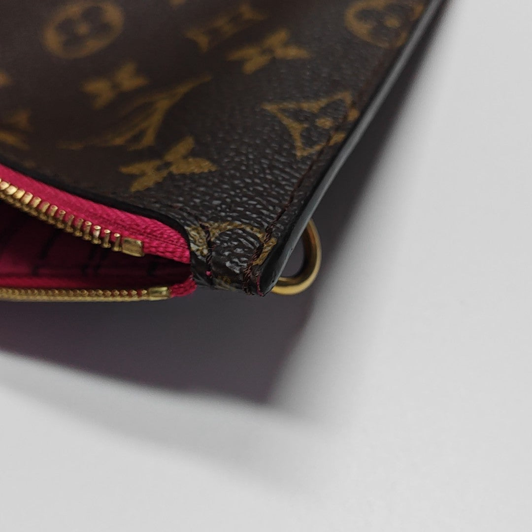 NEVERFULL GM Monogram Coated Canvas Brown
