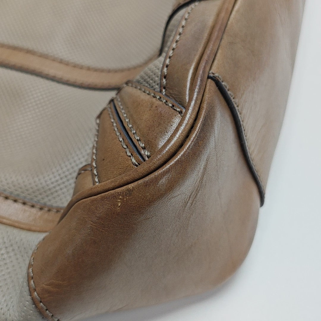 Calfskin Top Handle Bag Gray