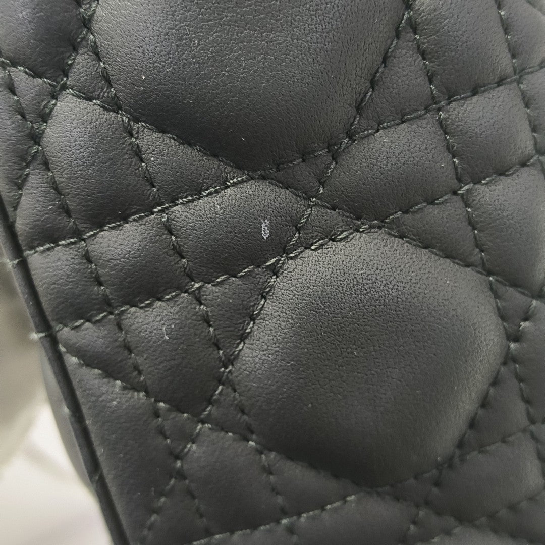 Lady Dior Small Cannage Calfskin Black