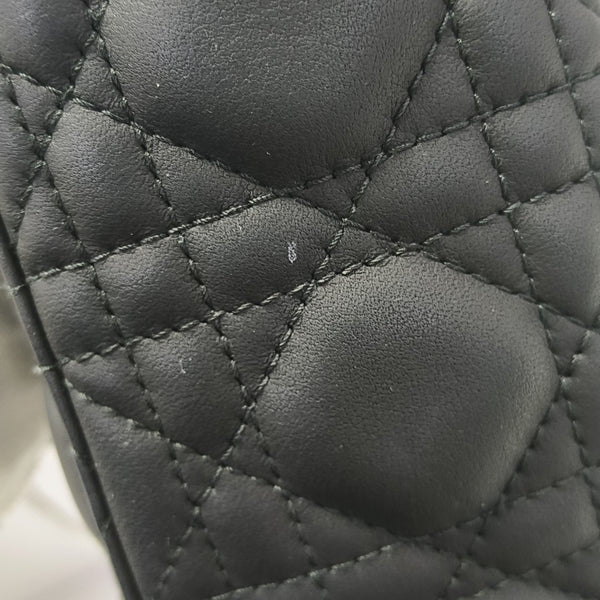 Lady Dior Small Cannage Calfskin Black