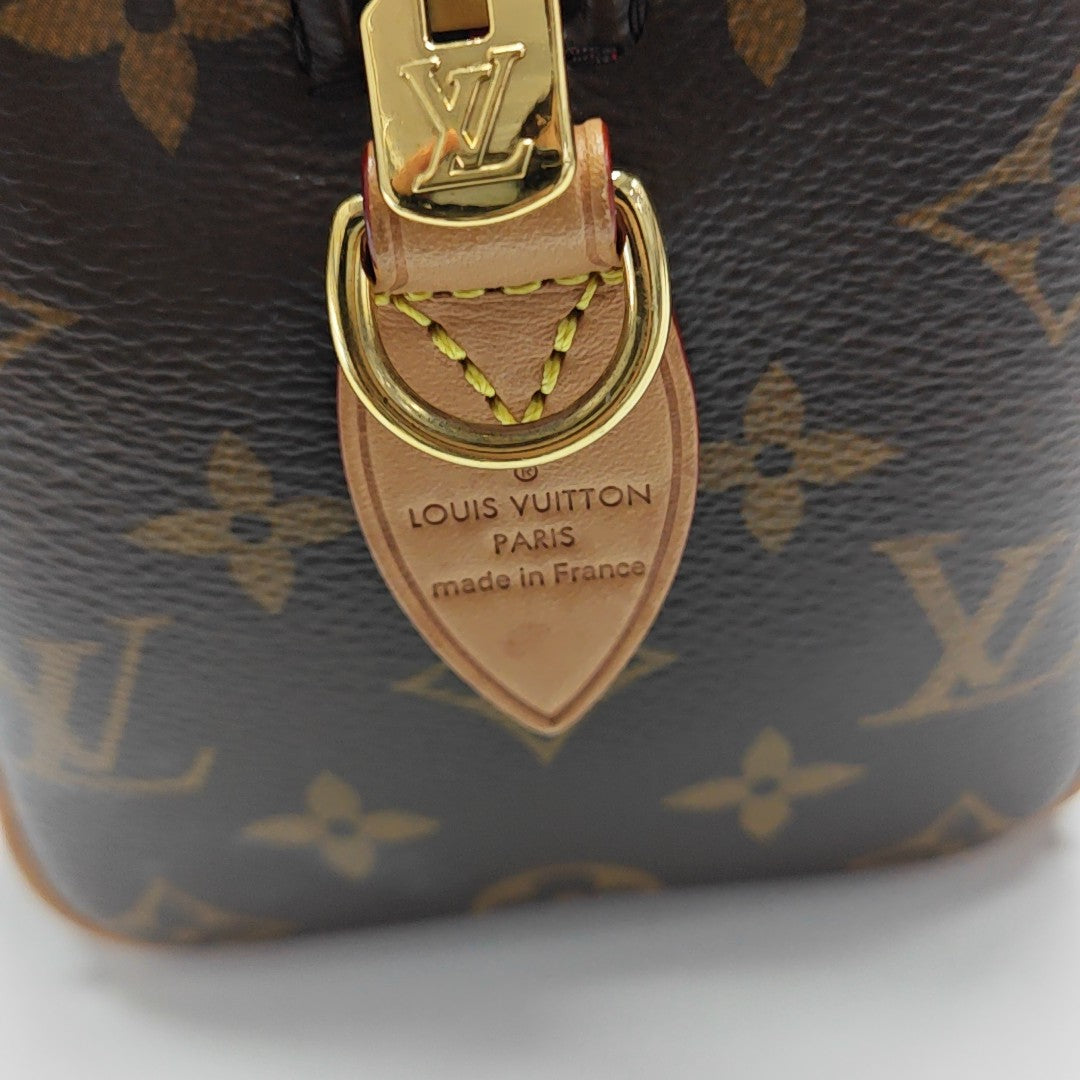 SPEEDY 20 Monogram Coated Canvas Brown