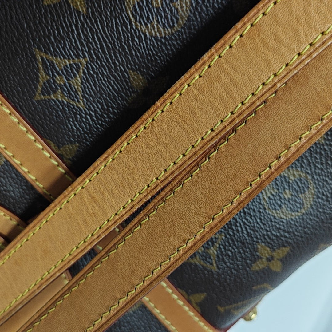 DUFFLE Monogram Coated Canvas Brown