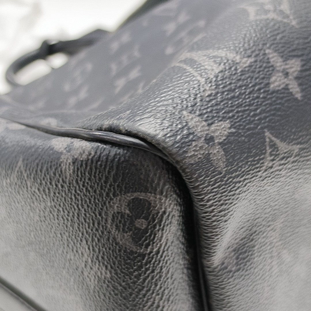 KEEPALL 45 Monogram Coated Canvas Black