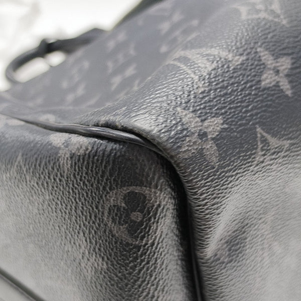 KEEPALL 45 Monogram Coated Canvas Black