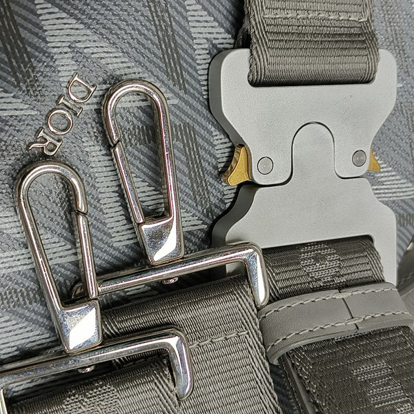 Lingot Oblique Coated Canvas Gray