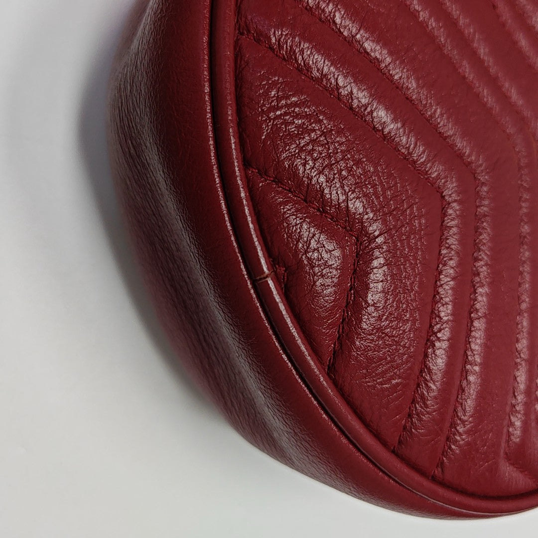 GG Marmont Mini Quilted Calfskin Red