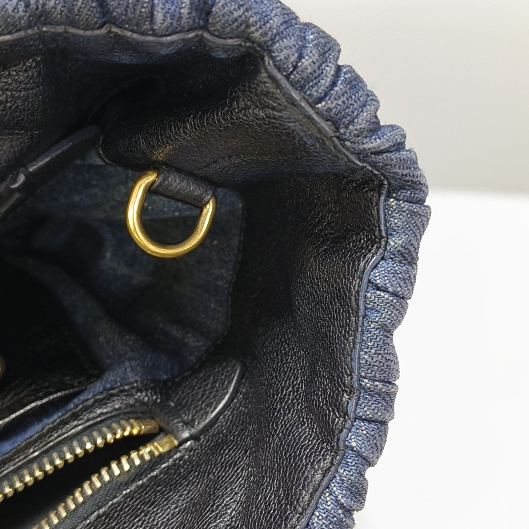 Avenue Quilted Denim Blue