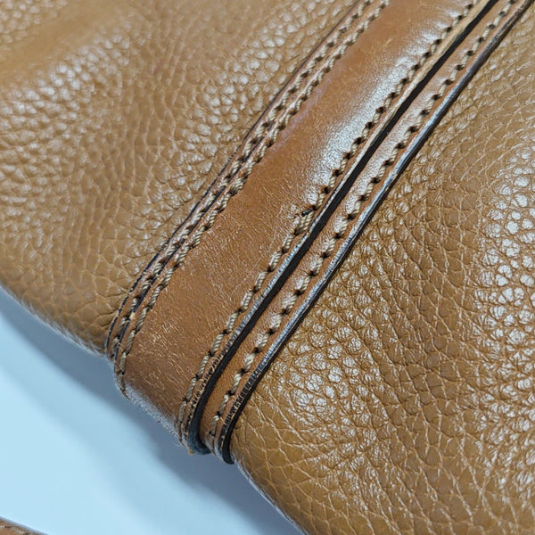 Calfskin Shoulder Bag Brown