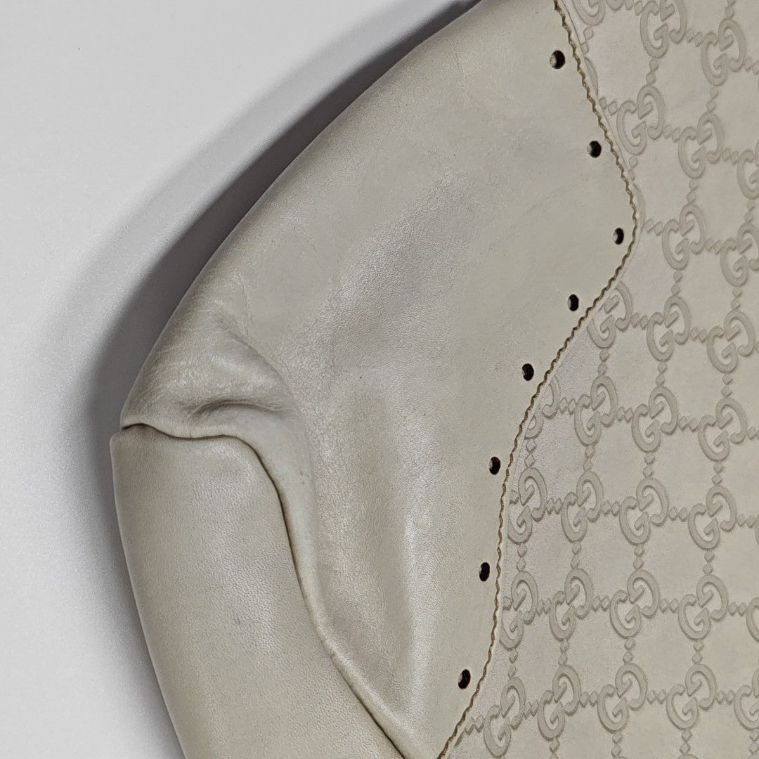 Monogram Calfskin Top Handle Bag White