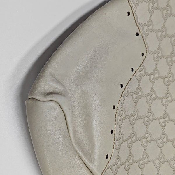 Monogram Calfskin Top Handle Bag White