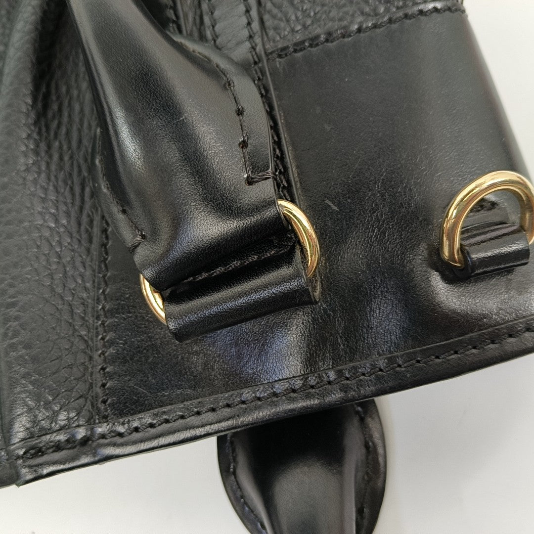 Calfskin Tote Bag Small Black
