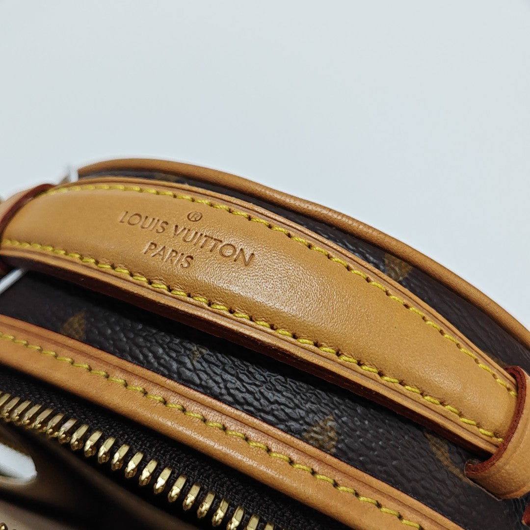 BOITE CHAPEAU Mini Monogram Coated Canvas Brown