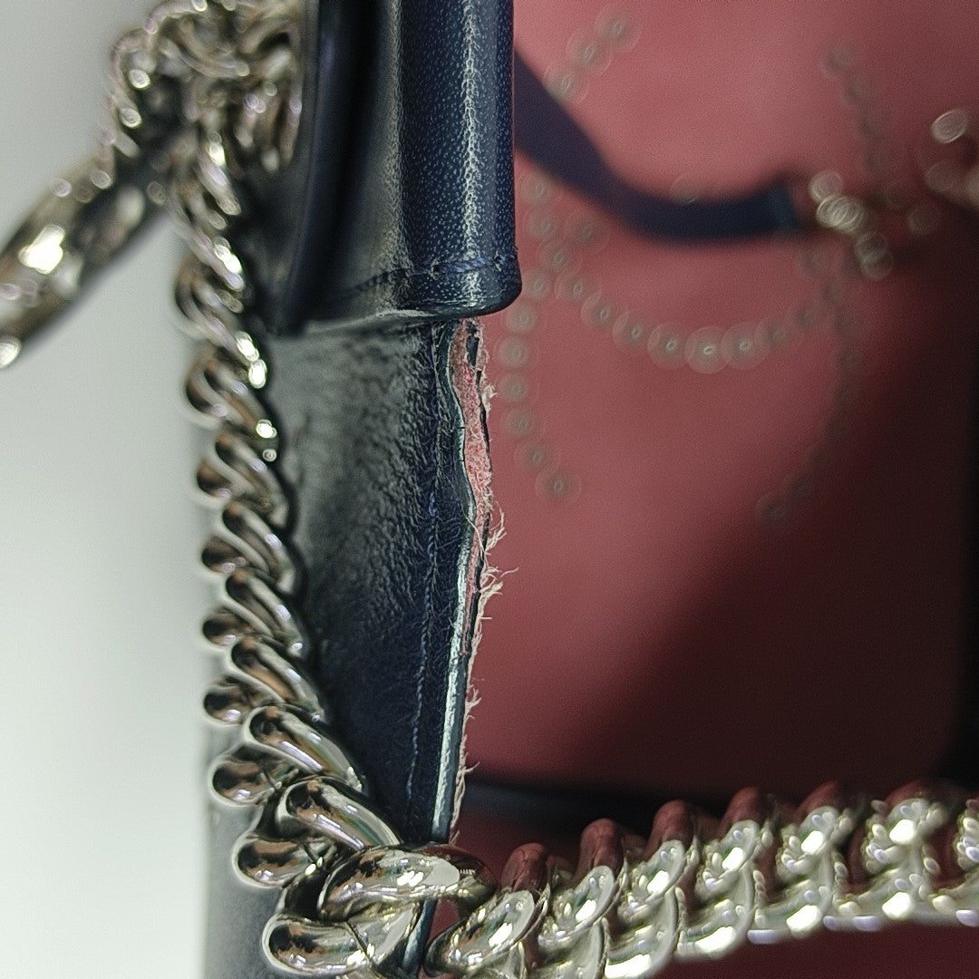 Calfskin Bucket Bag Small Blue
