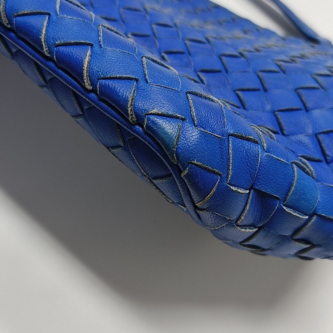 Lambskin Top Handle Bag Blue