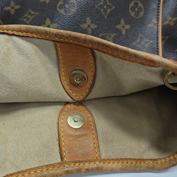 GALLIERA Monogram Coated Canvas Brown